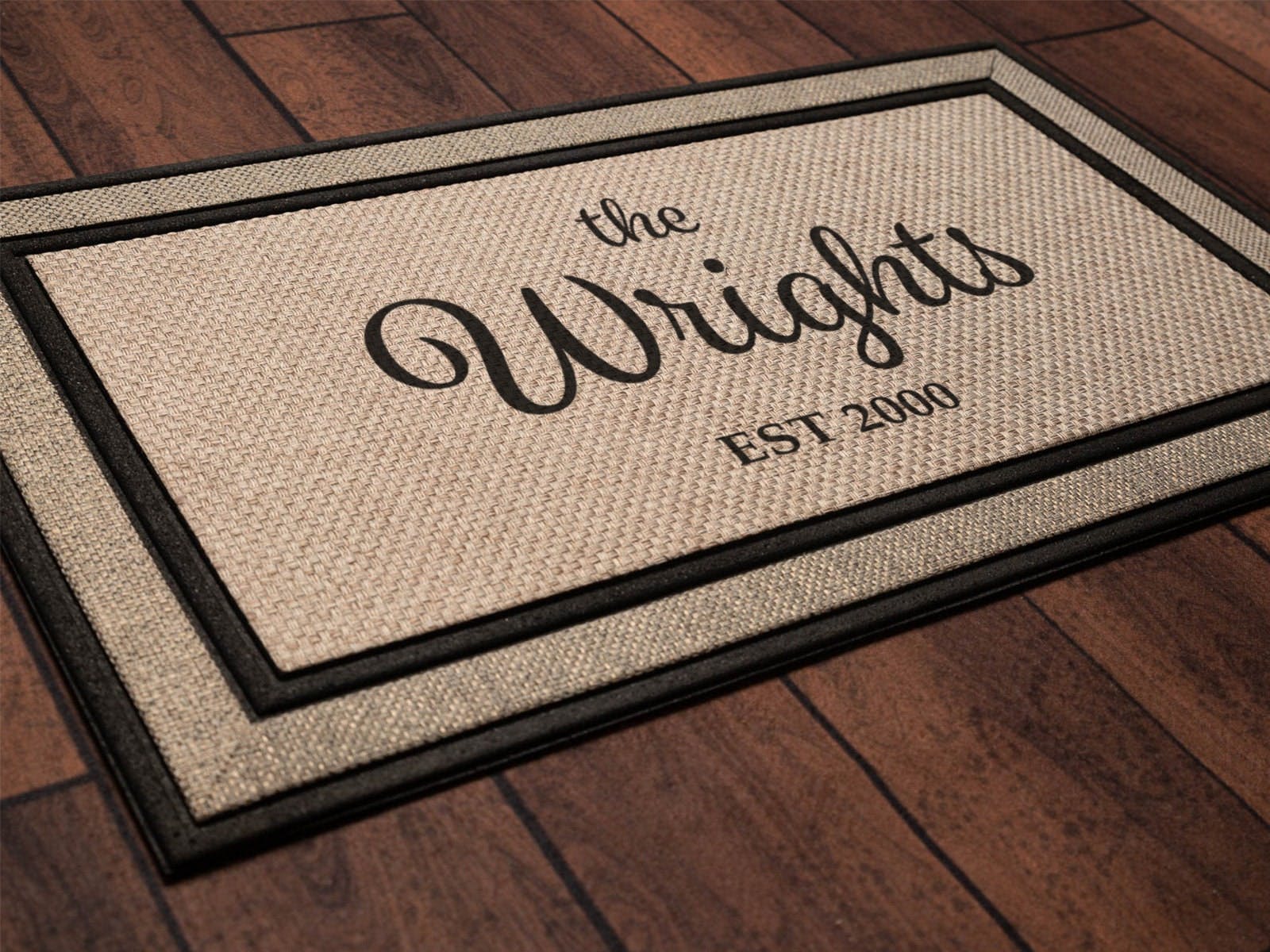 Family Name Welcome Mat - Custom Personalized Doormat, New Home Gift, Closing Gift, Housewarming Gift - Image 4