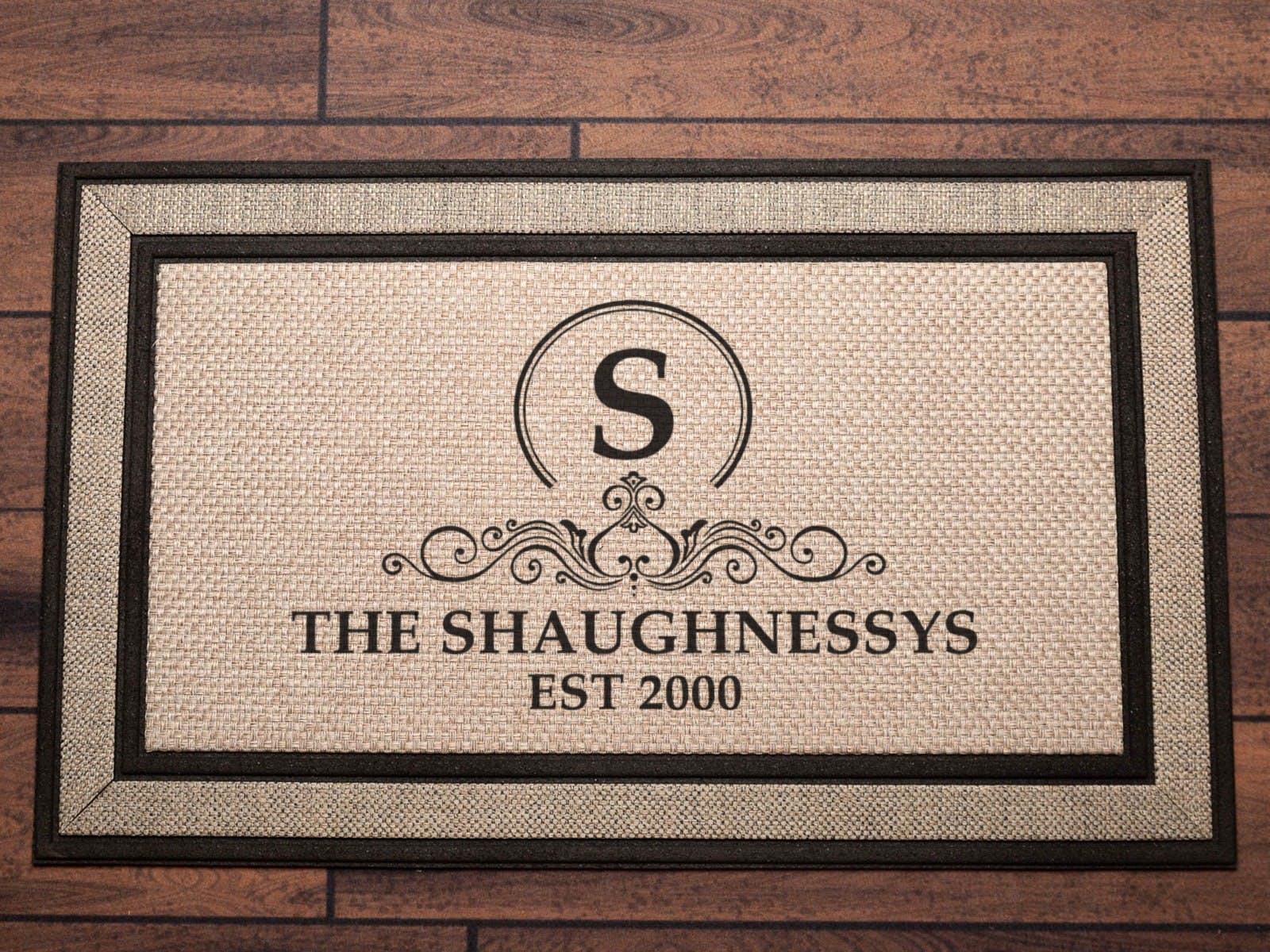 Monogram custom family last name established date - Personalized wedding housewarming new home closing gift - Image 4