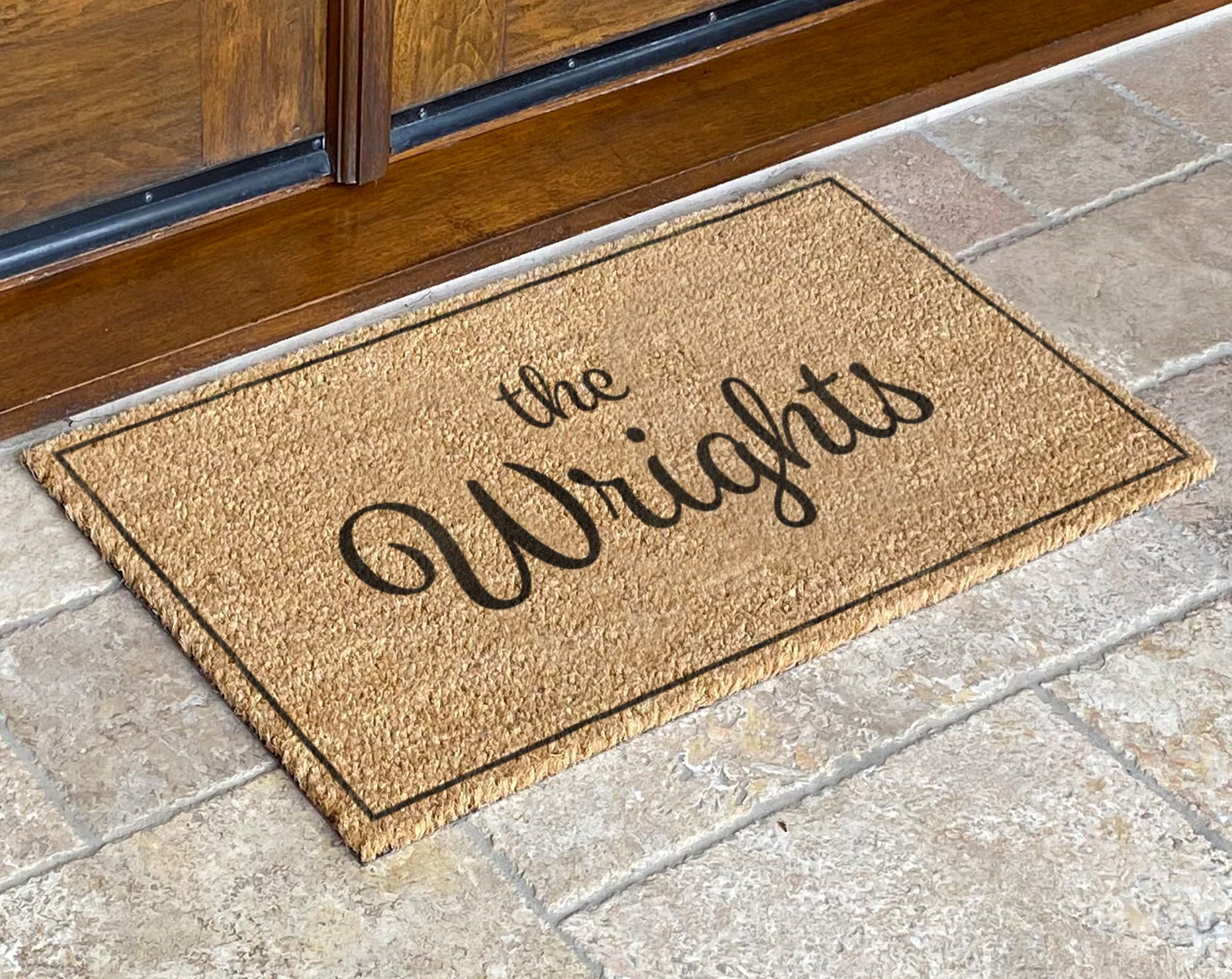 Family Name Welcome Mat - Custom Personalized Doormat, New Home Gift, Closing Gift, Housewarming Gift - Image 3