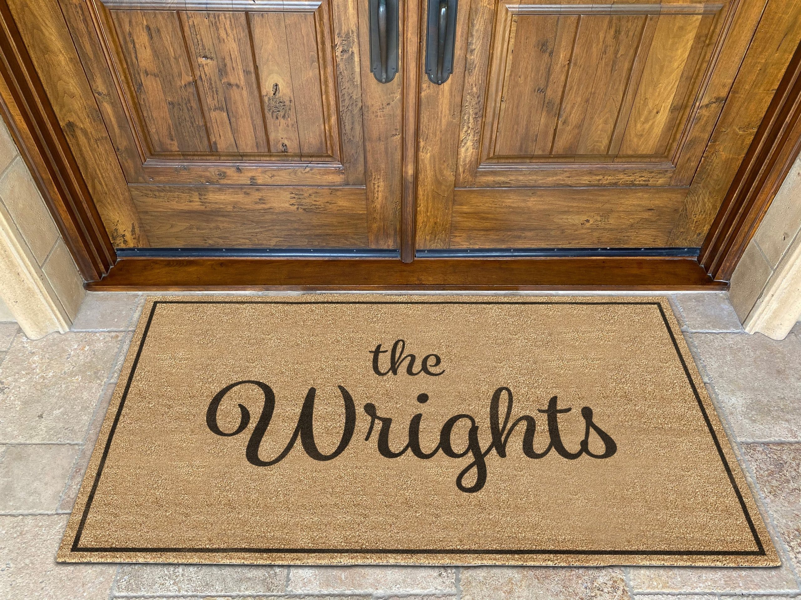 Family Name Welcome Mat - Custom Personalized Doormat, New Home Gift, Closing Gift, Housewarming Gift - Image 2